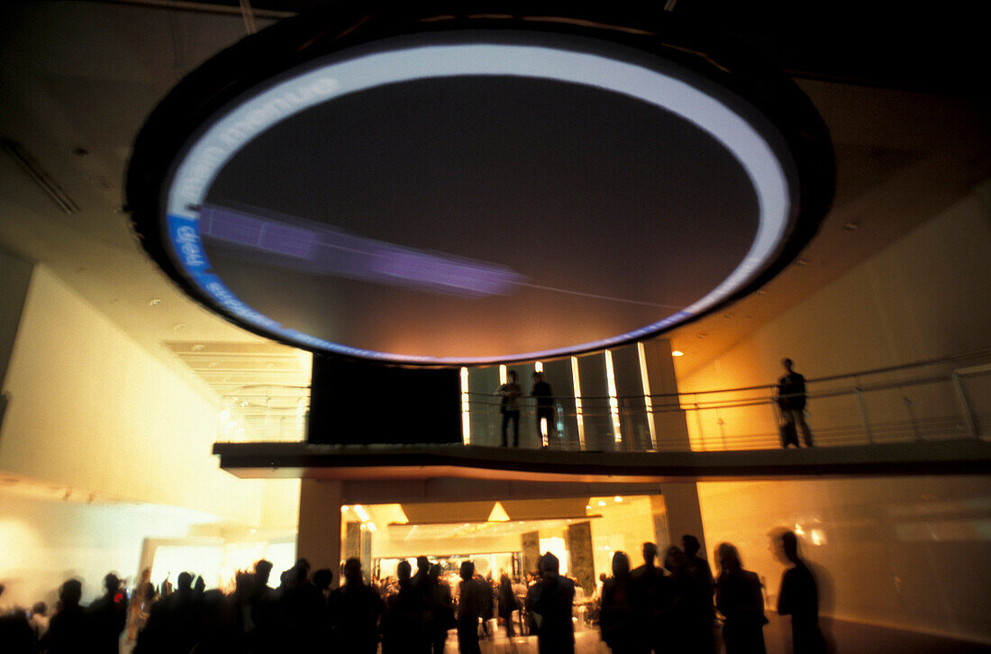 Multimedia installation, Restaurant Spiral, Shibuya, Tokyo, Japan