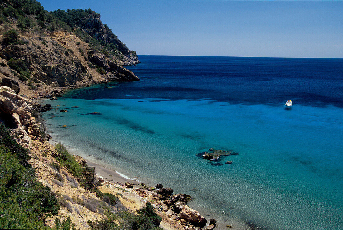 Bucht Cala Boix, Ostspitze von Ibiza Balearen, Spanien