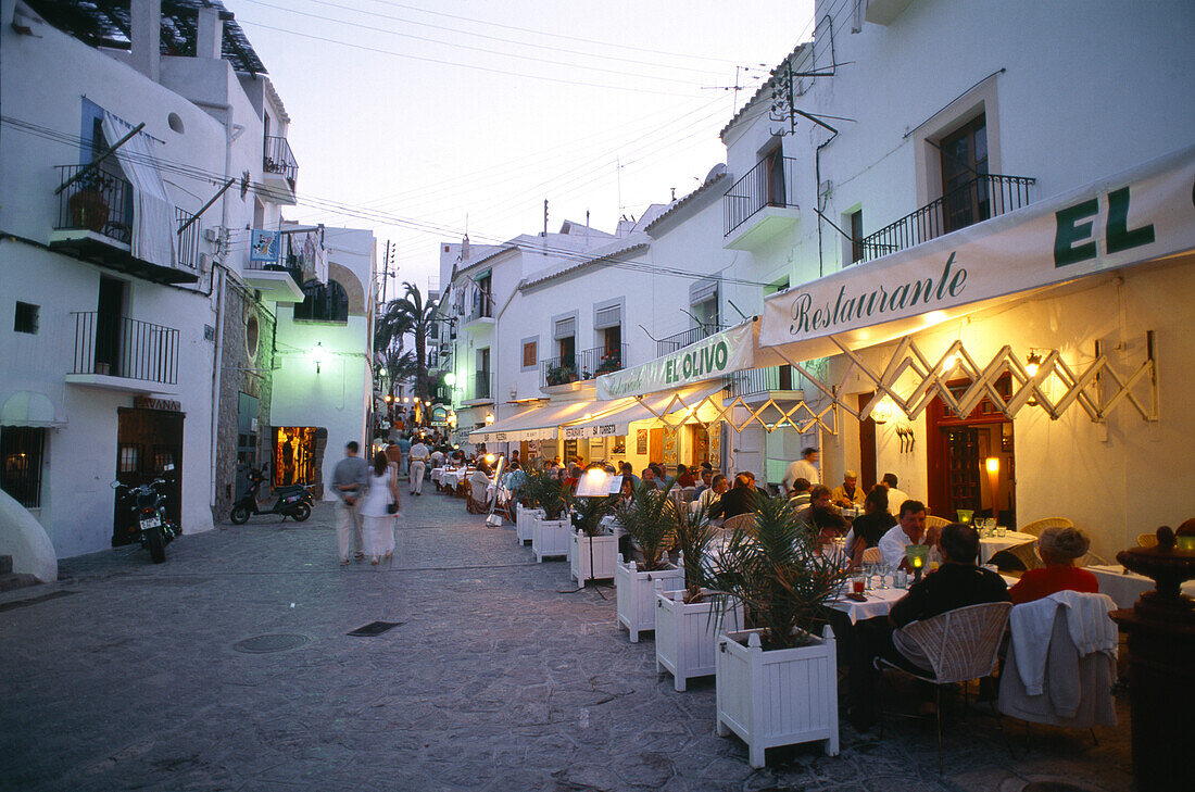 Restaurant El Olivio, Dalta Vila, Ibiza, Baleaic Islands, Spain