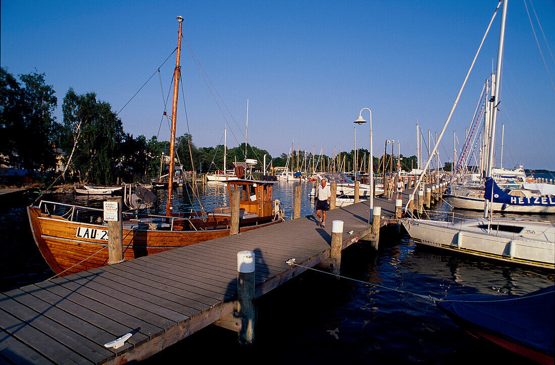 Im Hafen von Lauterbach, bei Putbus, Rügen Meck.-Pom., Deutschland