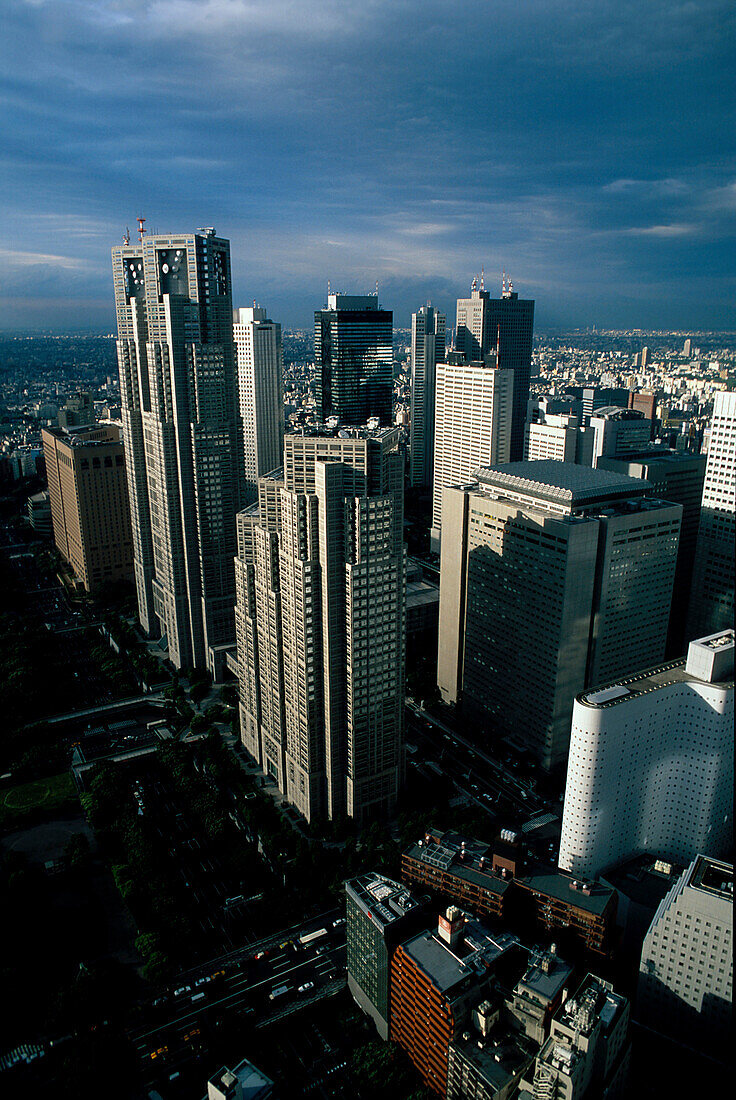 Bürohäuser höchstes=Rathaus, am, Shinjuku Central Park Shinjuku, Tokyo, Japan