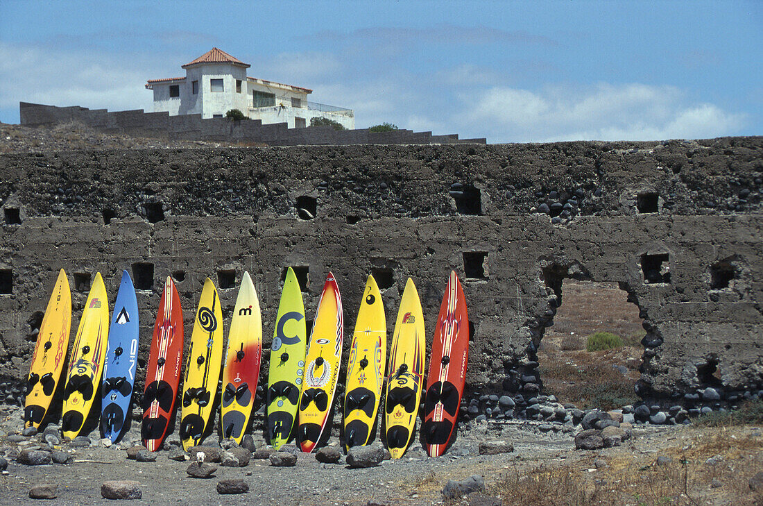 Windsurfen, Fuerteventura, Kanarische Inseln, Spanien