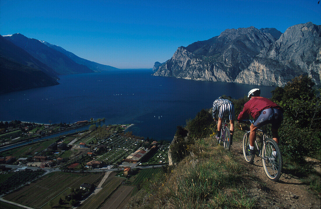 Mountainbiking, Gardasee, Trentino Italien