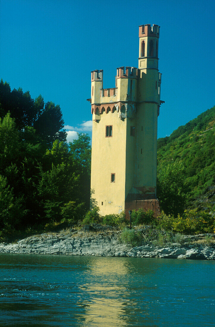 Mäuseturm bei Bingen, Rheinland-Pfalz, Deutschland