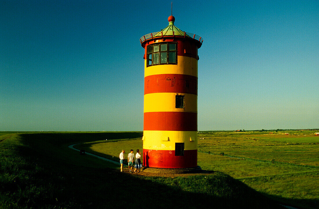 Leuchtturm, Pilsum, Ostfriesland, Niedersachsen, Deutschland