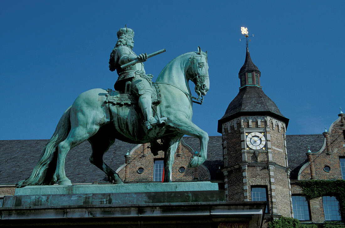 Equestrian Statue of Jan Wellem, Town Hall, Dusseldorf, North Rhine Westphalia