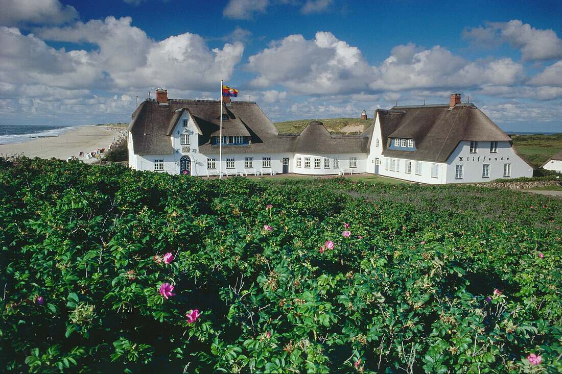 House at the coast of Sylt, Kliffende, Islands of Northern Frisia, Schleswig-Holstein, Germany
