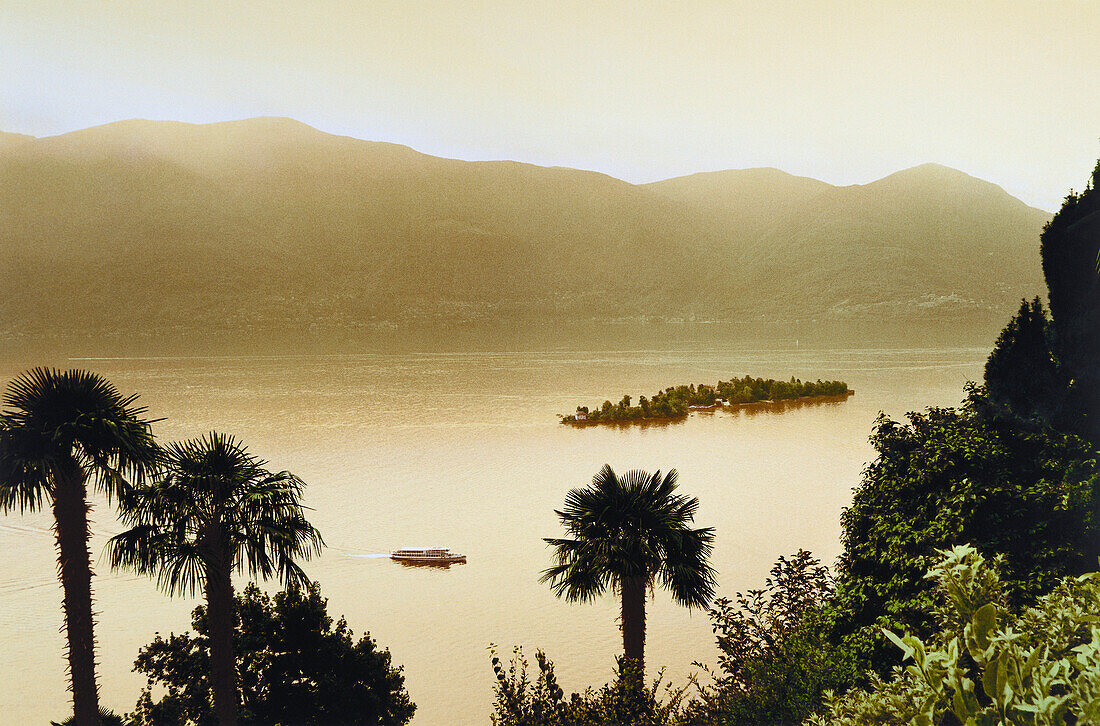 Isola di Brissago und Lago Maggiore, Tessin, Schweiz