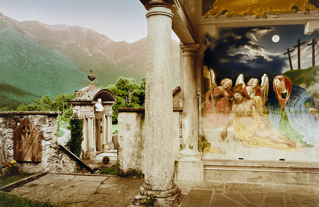 Kapelle Madonna d´ Ongero bei Carona, Tessin, Schweiz