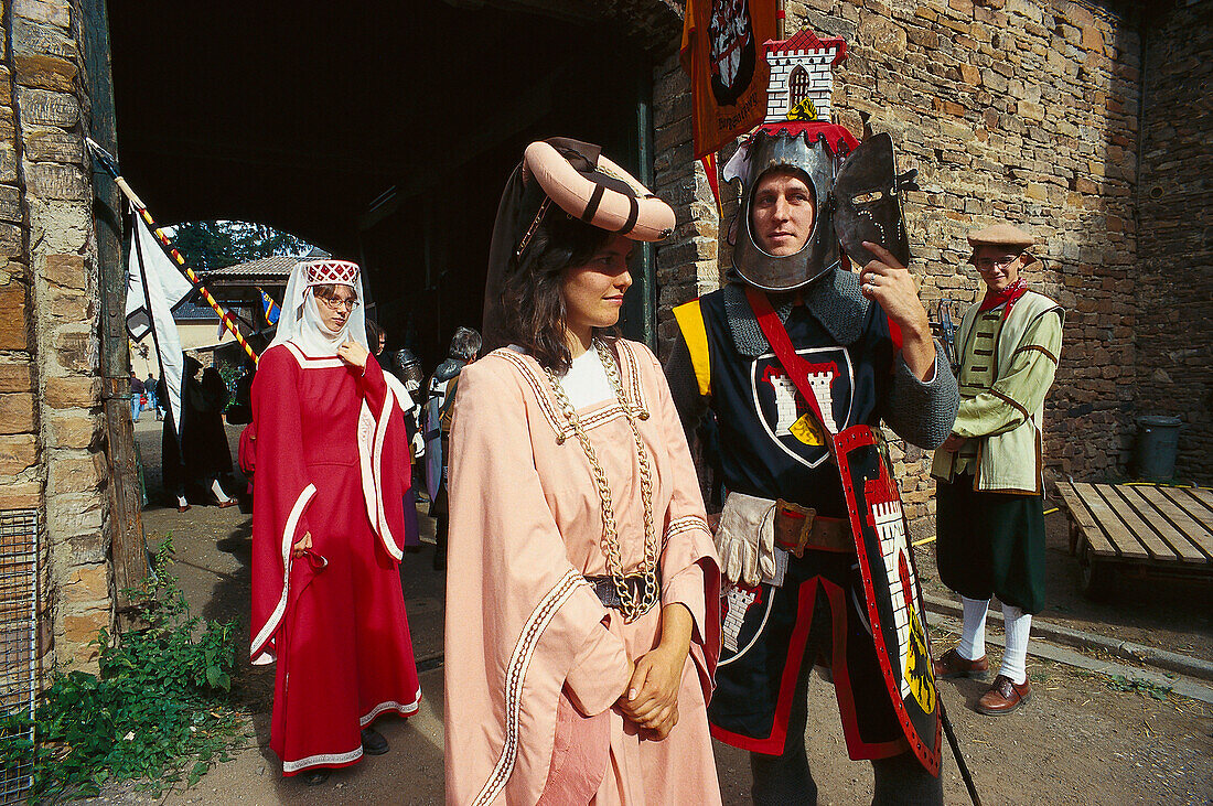 Ritterfest auf Burg Satzvey, Mechernich, Eifel, Rheinland Pfalz, Deutschland