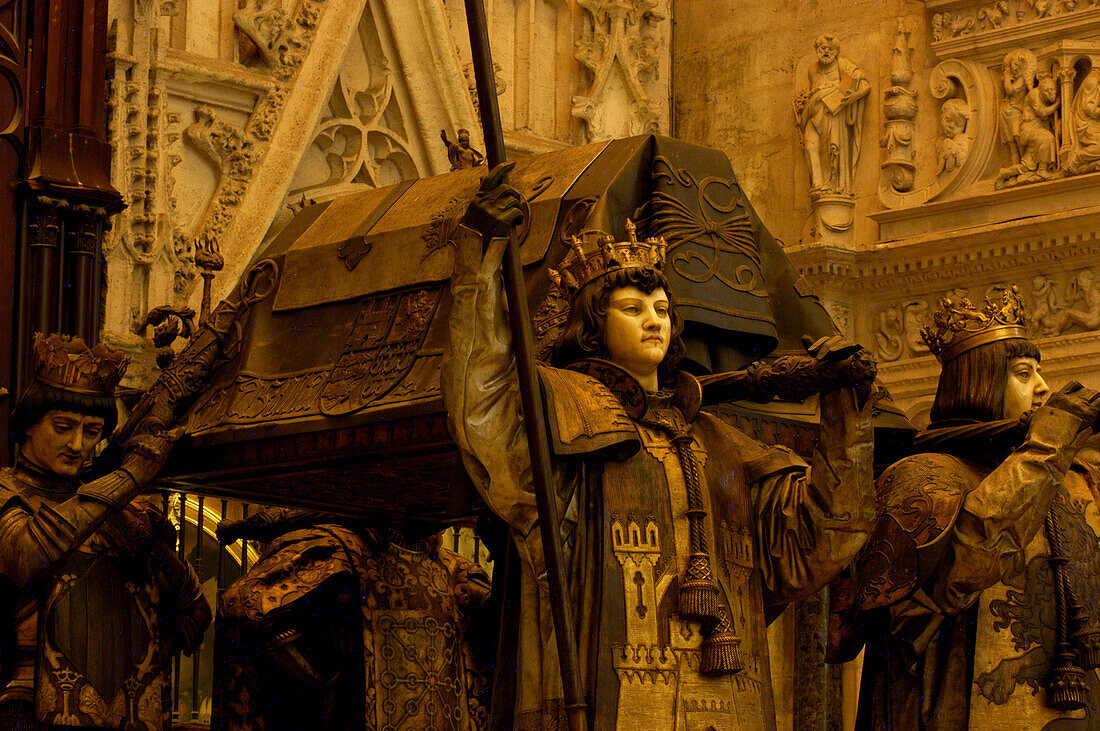 Columbus´ Tomb, Cathedral, Seville Andalucia Spain