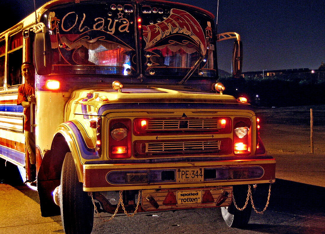 Colorful Bus, Cartagena de Indias, Colombia, South America