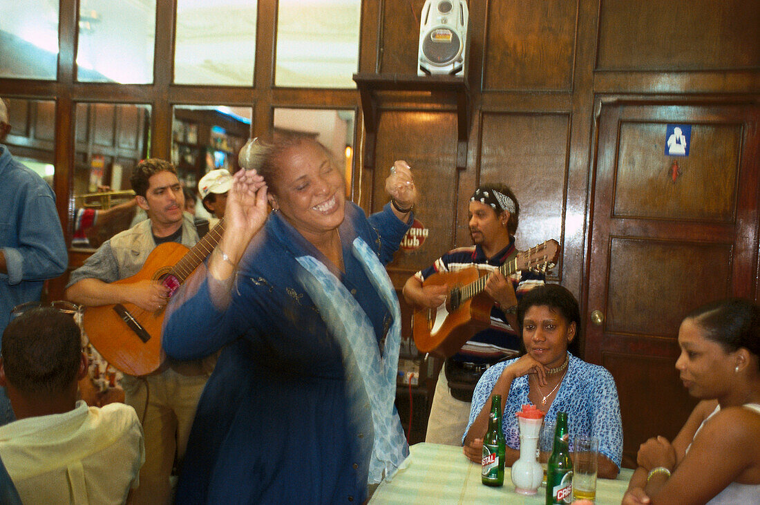 Salsa dancing, Bar Monserrate, Old Town Havana, Cuba
