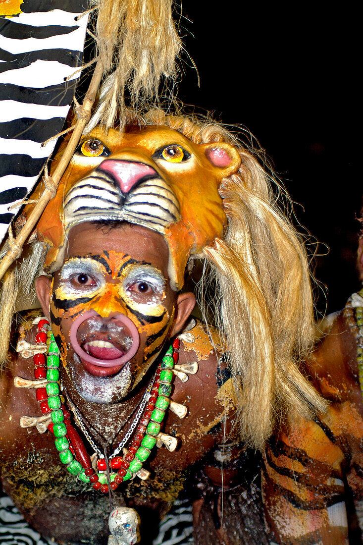 Lion in Carnival, Baranquilla, Carnival, Colombia, South America