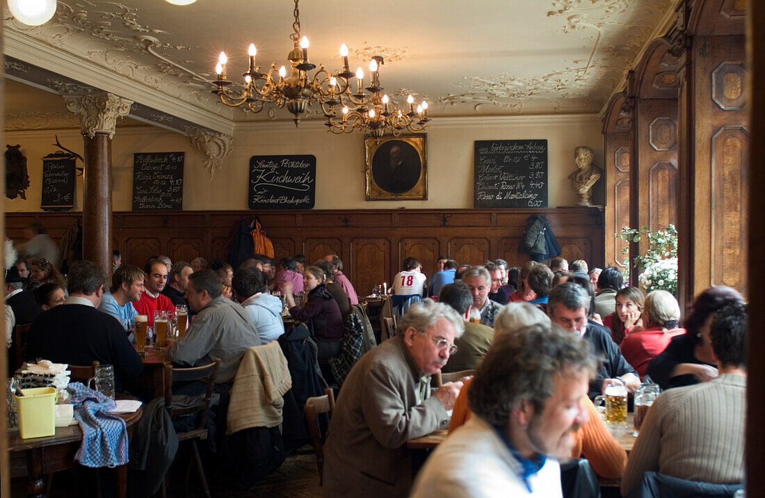 Bavarian Restaurant Fraunhofer, Frauenhofer Street, Munich, Bavaria, Germany