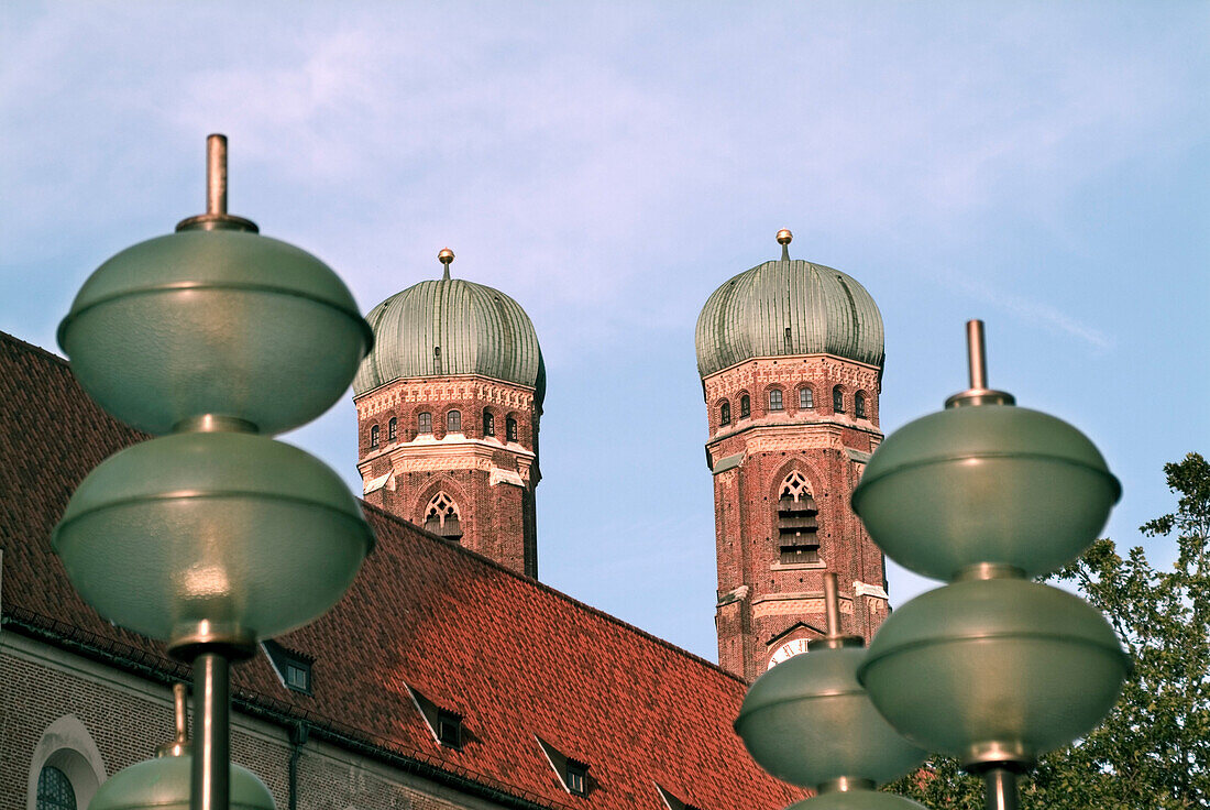 Towers of the Frauenkirche, Munich, Bavaria, Germany