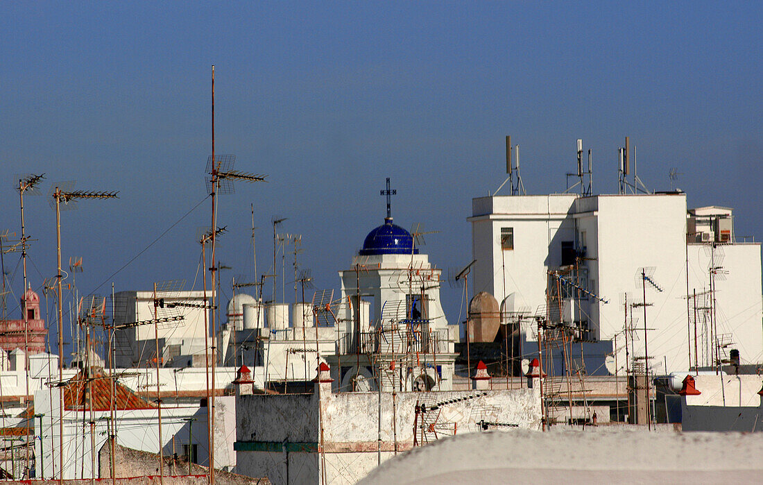 Roofs of Cádiz, Cádiz Andalucia Spain