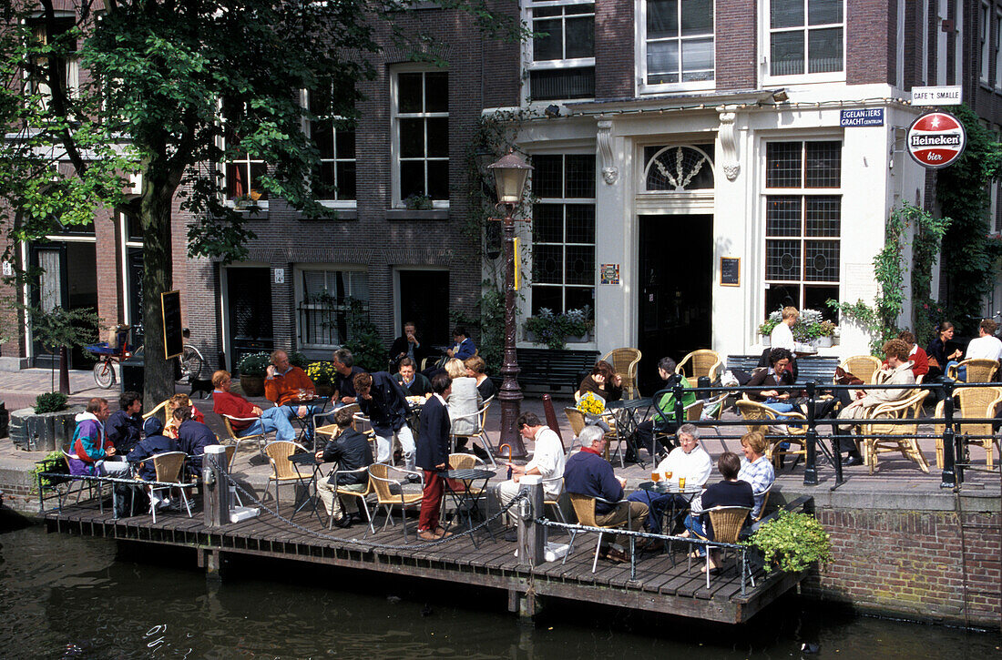 Café Smalle, Jordaan, Amsterdam, Holland, Europa
