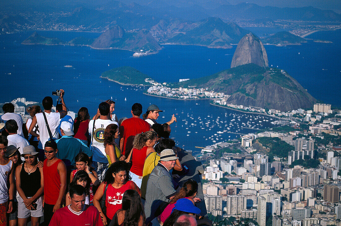Blick auf Rio, Zuckerhut, Rio de Janeiro Brasilien