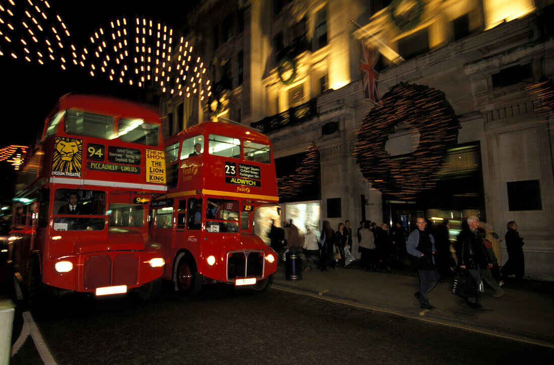 Christmas Shopping, Regent Street, London, England