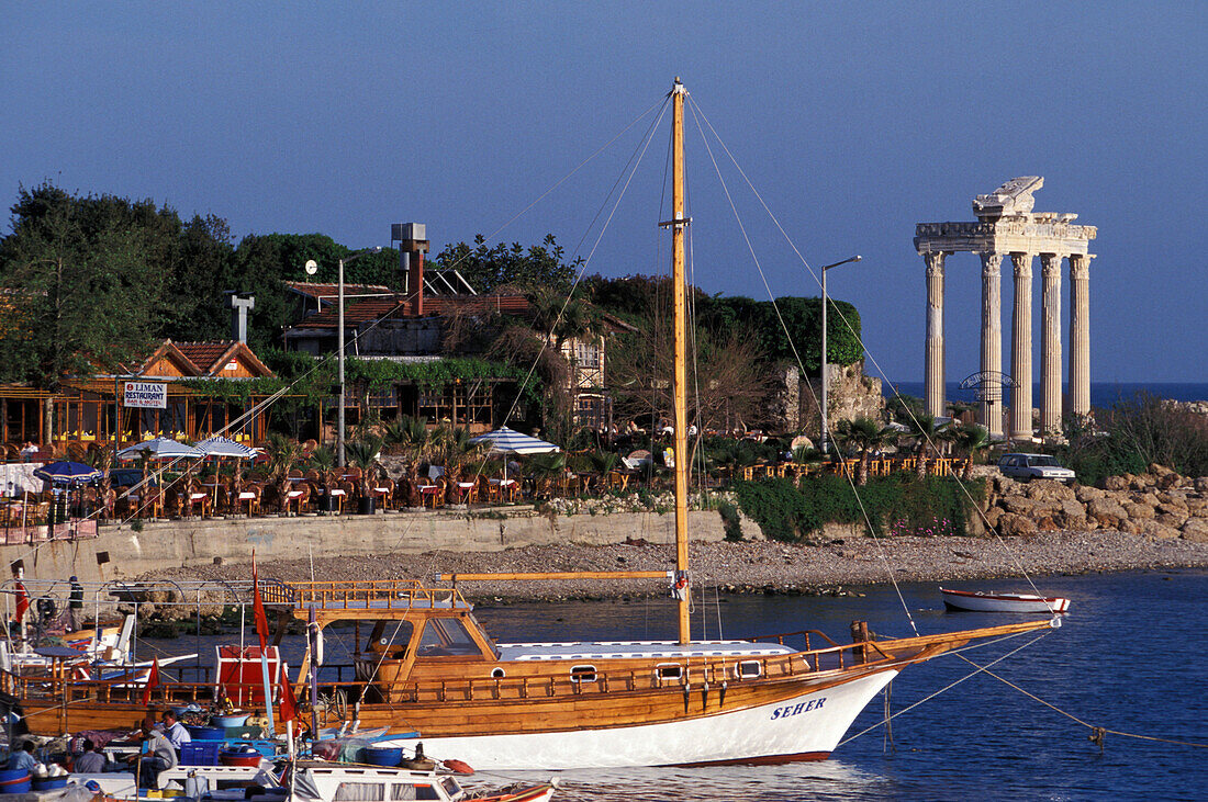 Bucht neben Apollontempel, Side, Türkische Riviera, Türkei