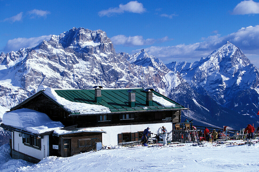 Ski Resort Tofana, Rif. Pomedes, Cortina D'Ampezzo, Dolomites Venetia, Italy