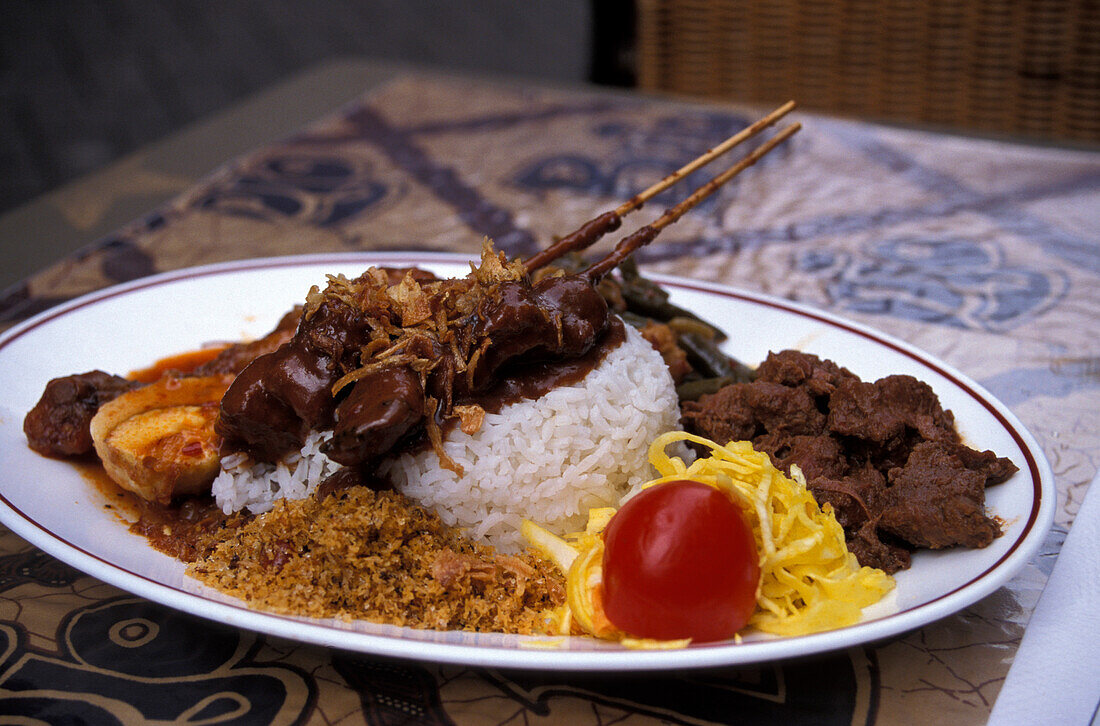 Indonesian Satay dish, Amsterdam Netherlands