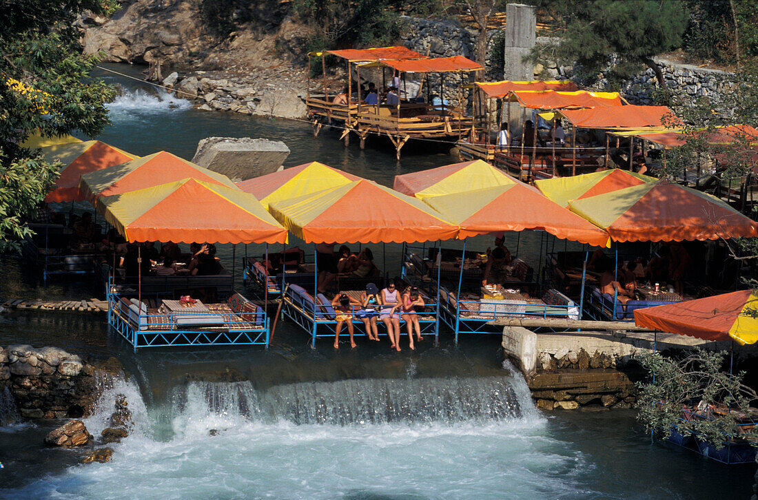 Restaurant on Dimcayi River, Alanya, Turkish Riviera Turkey