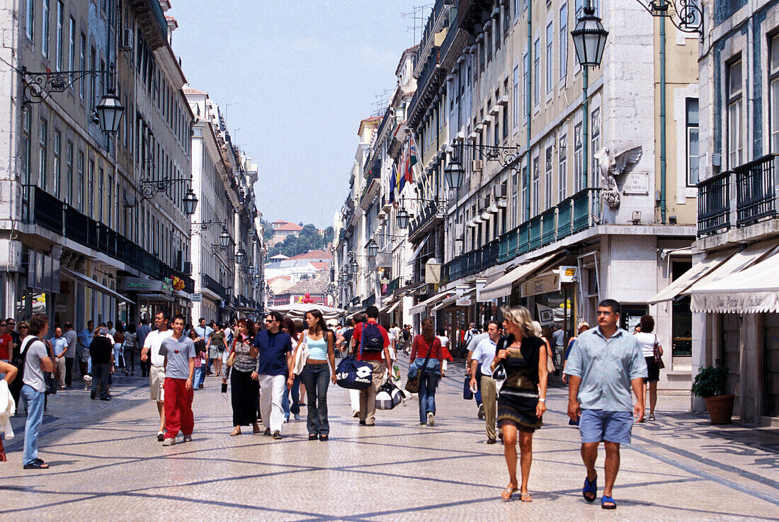 Shoppping, Rua Augusta, Baixa, Lisbon Portugal