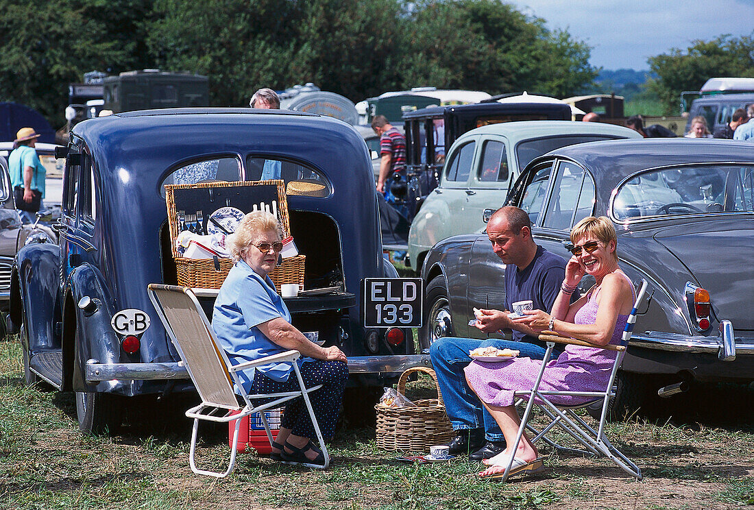 Picnic, Northiam Steam and Country Fair, Northiam, East Sussex, England, Großbritannien