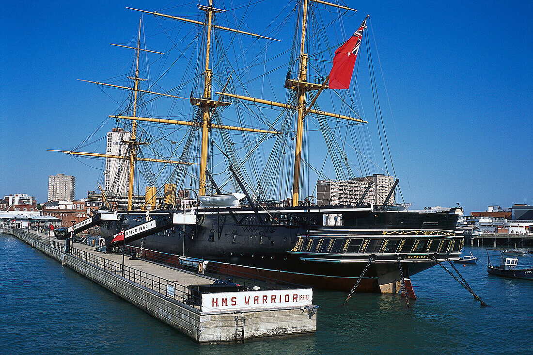 HMS Warrior, Naval Heritage Area, Portsmouth Hampshire, England