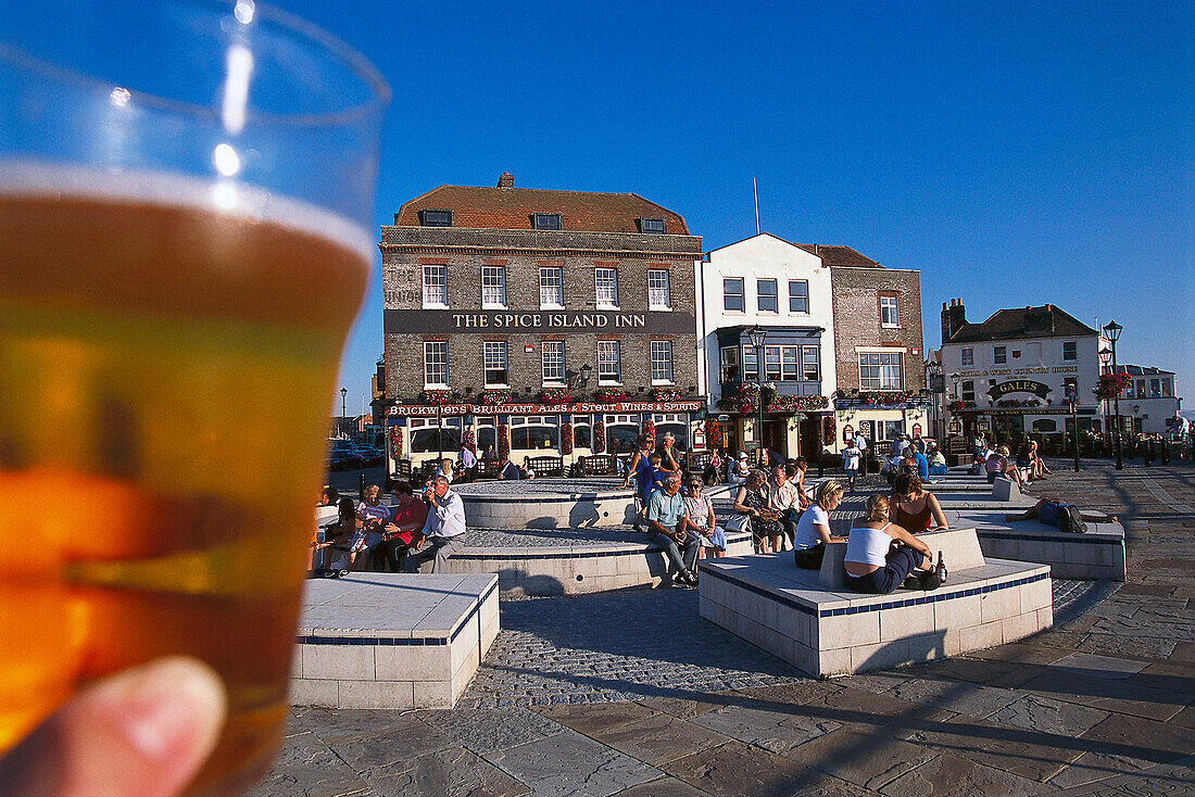Lager, Spice Island Inn, Old Portsmouth, Hampshire England