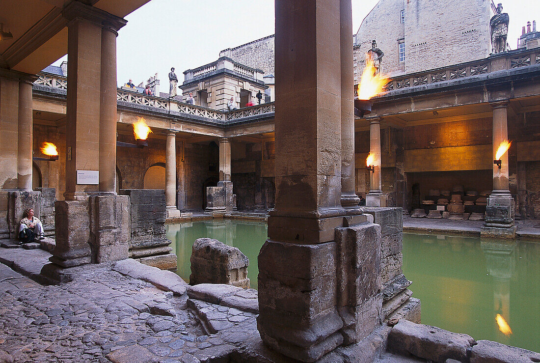 Roman Baths, Bath, Somerset England