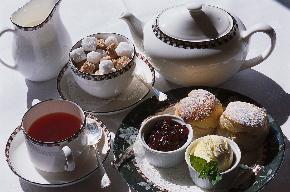 Devonshire Tea, Torquay, Devon, England