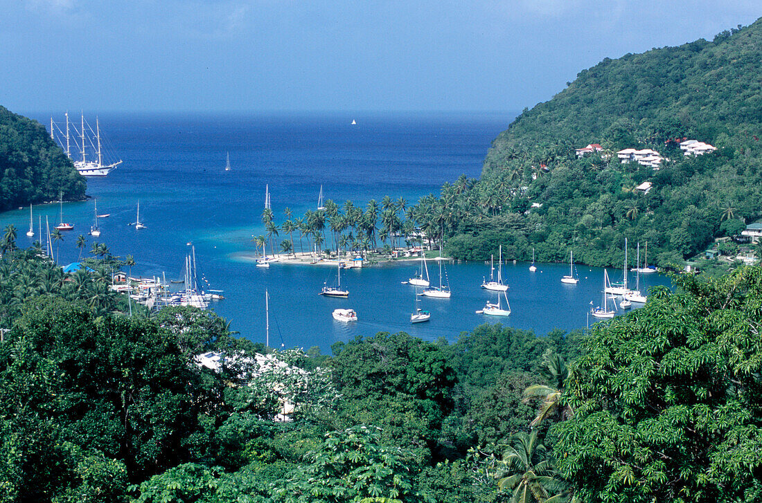 Royal Clipper, Marigot Bay, St. Lucia Caribbean