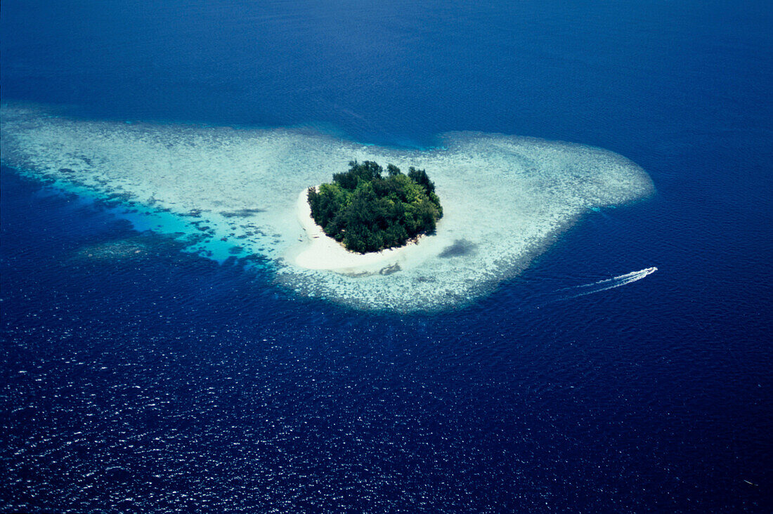 Luftbild, Plum Pudding Kennedy, Island, Gizo, Westen Salomon-Inseln