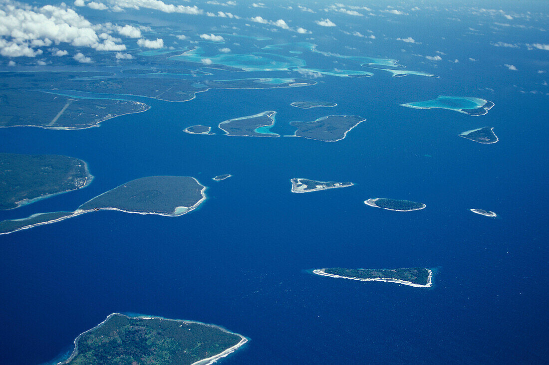 Luftbild, Insel, Russel Inseln Salomon-Inseln
