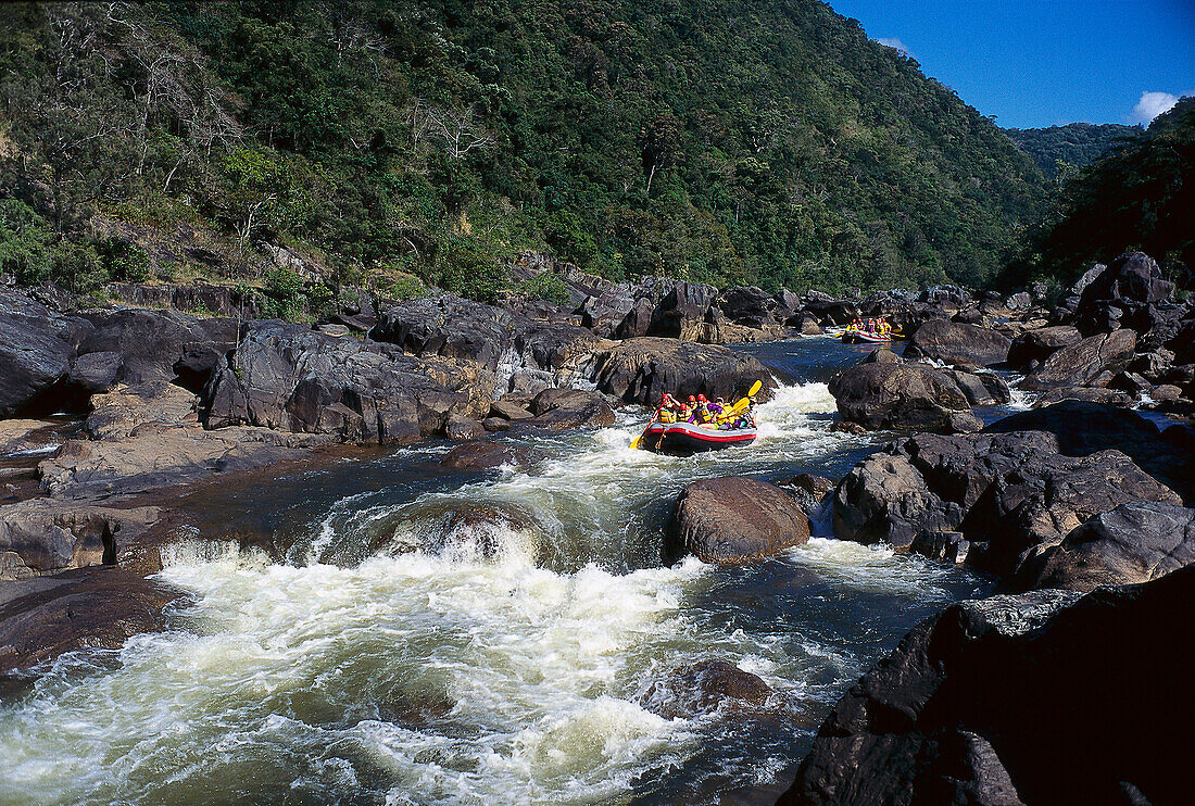Whitewater Rafting, Barron River, near Cairns Queensland, Australia