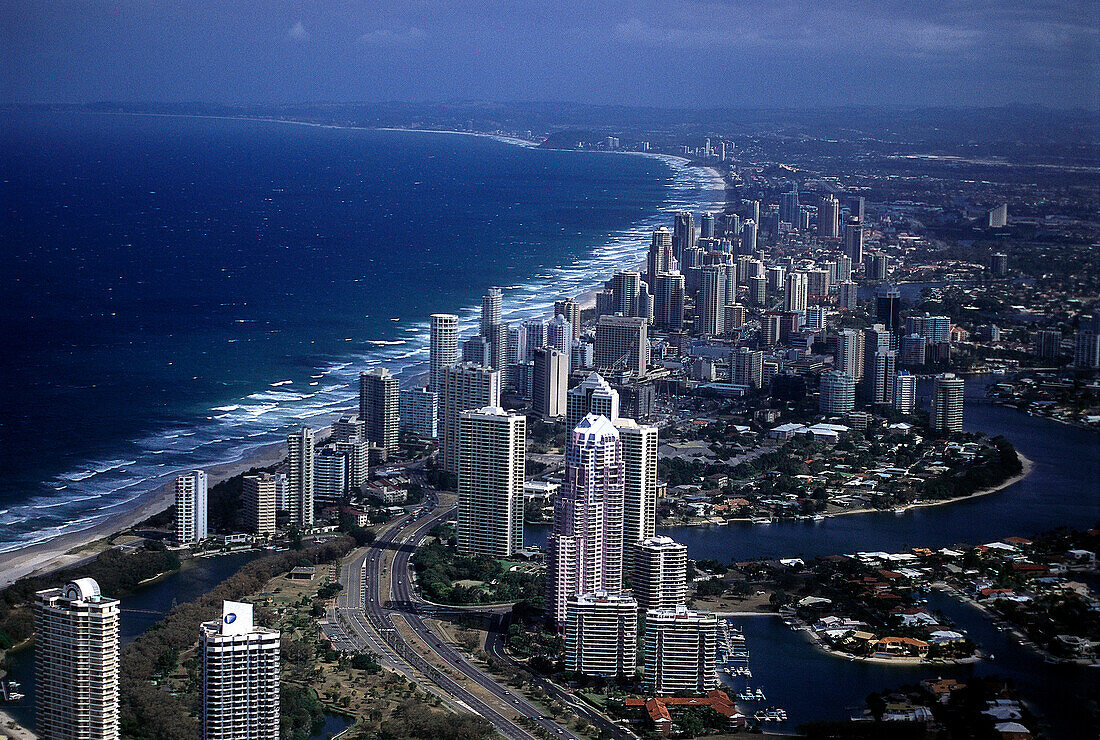 Aerial Photo, Gold Coast, Surfers Paradise Queensland, Australia