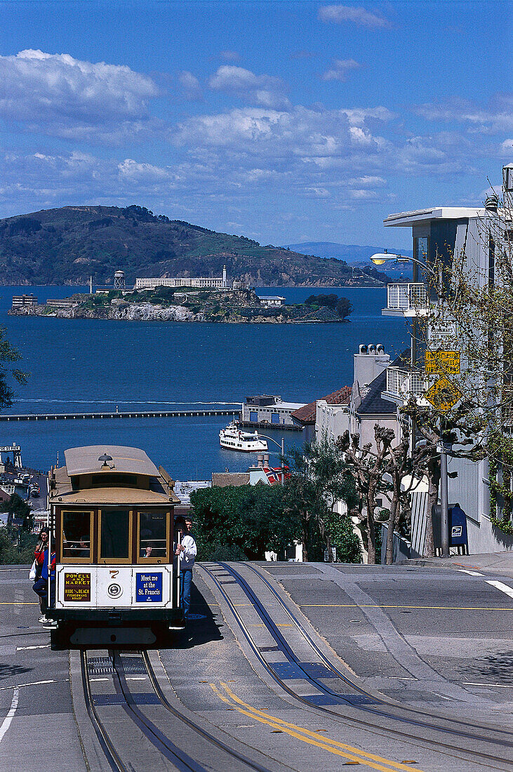 Cable Car, Alcatraz, San Francisco, California, USA