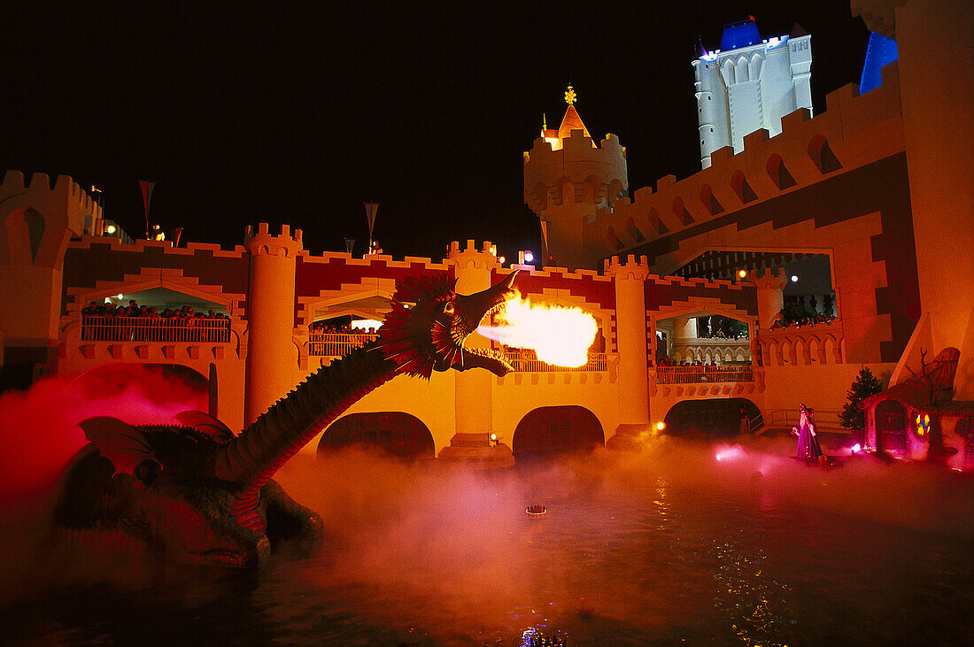 Dragon & Merlin, Hotel Excalibur, Las Vegas, Nevada USA