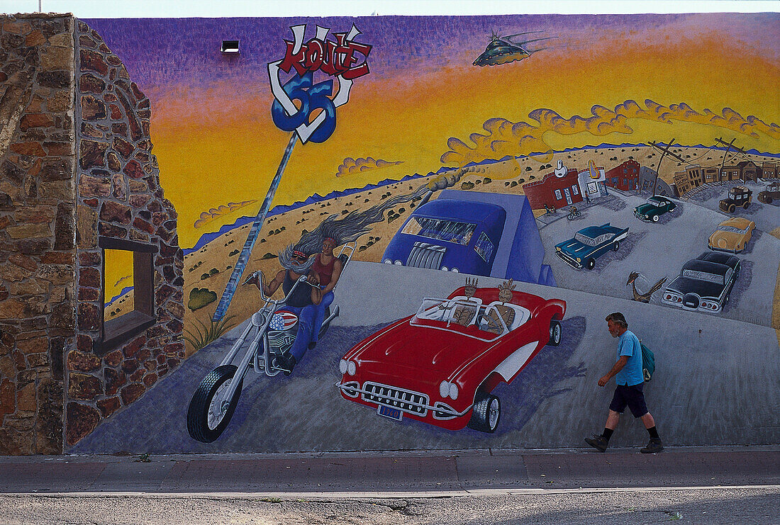 Route 66 Mural, Albuquerque, New Mexico USA