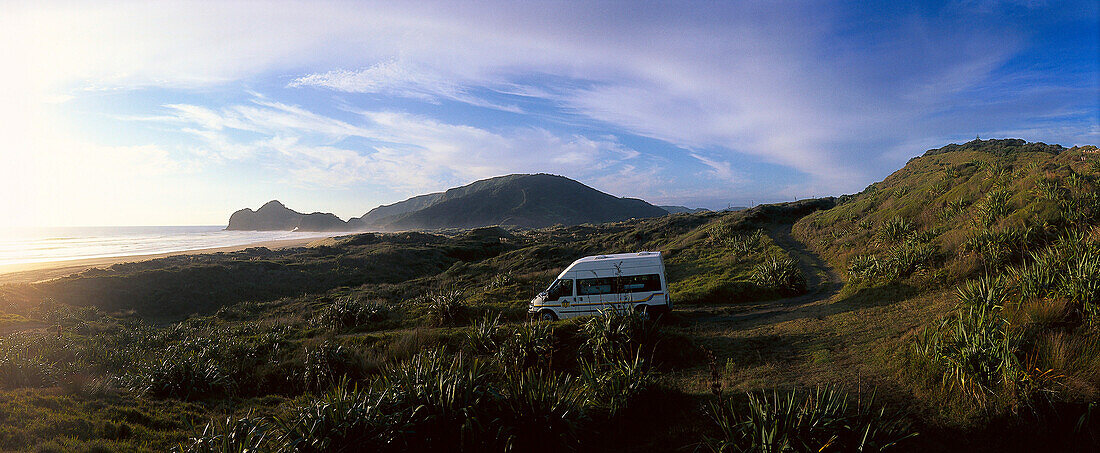 Kea Campers 2-Berth Campervan, Bethell's Beach, near Auckland, North Island, New Zealand