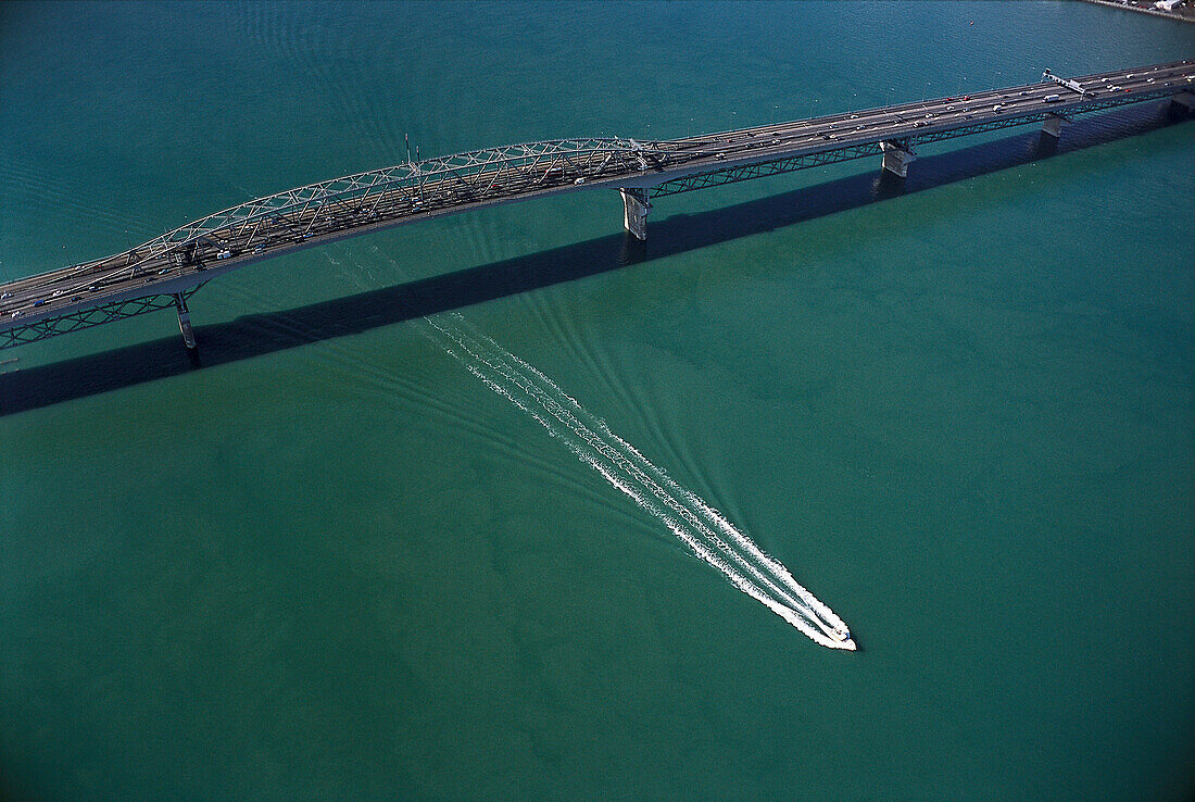 Aerial Photo, Harbour Bridge Auckland, New Zealand