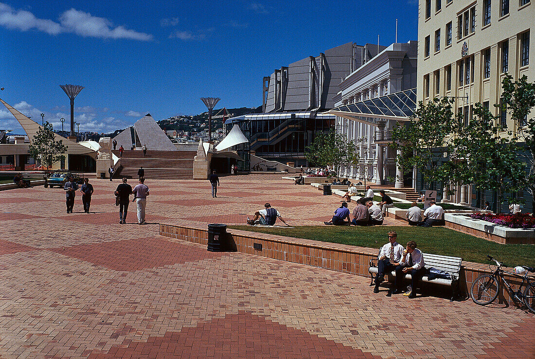 Michael Fowler Centre & Civic Square, Wellington, North Island New Zealand