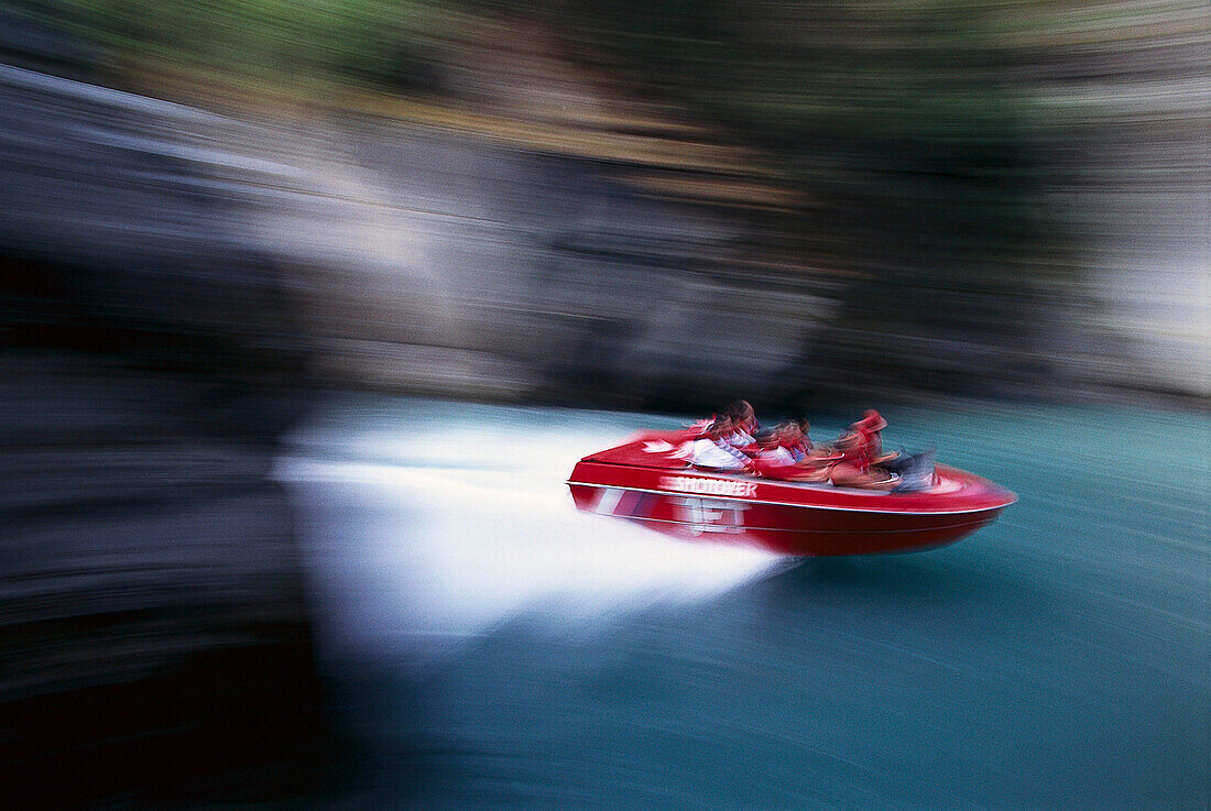 Shotover Jet, Jetboating on Shotover River, near Queenstown , South Island New Zealand