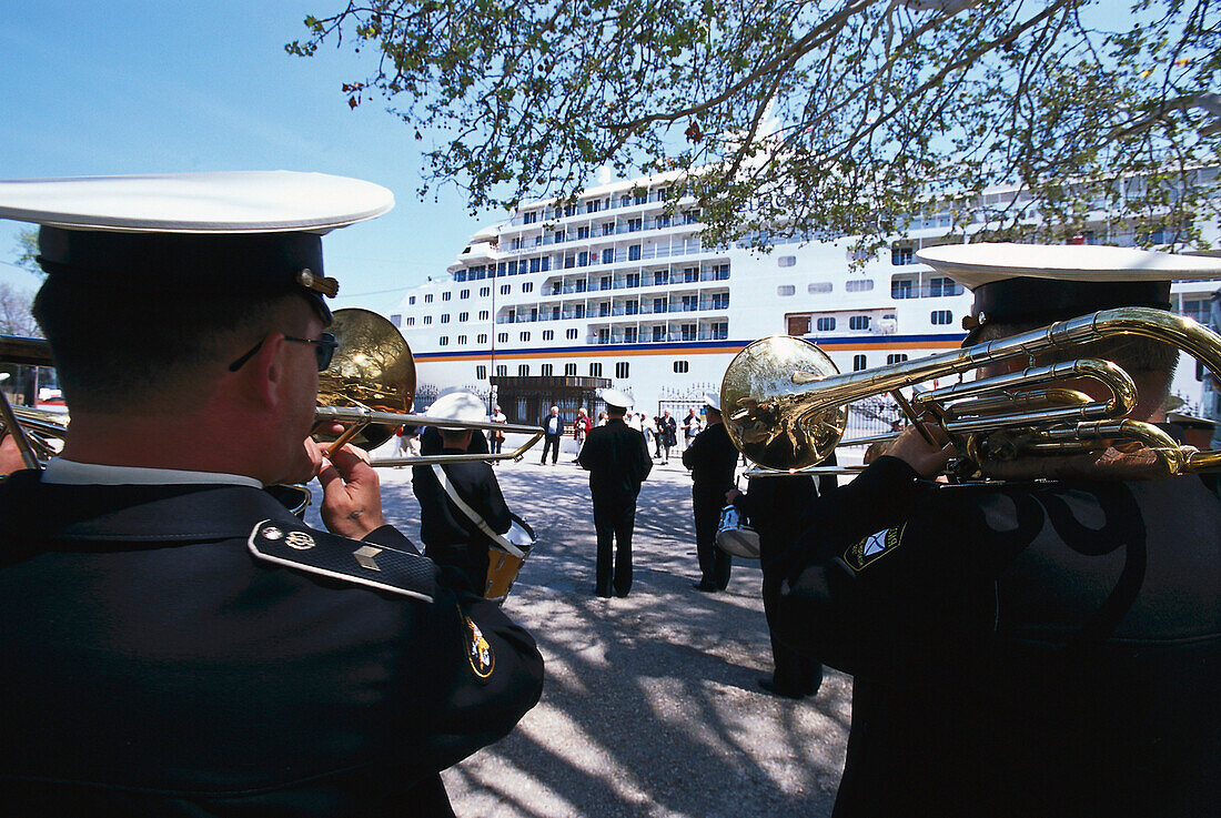 Marine Orchestra Welcome, MS Europa, Sevastopol Crimea, Ukraina