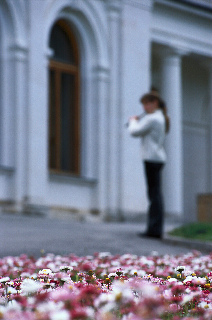 Flowers and Flutist, Livadia Palace, Yalta Crimea, Ukraina