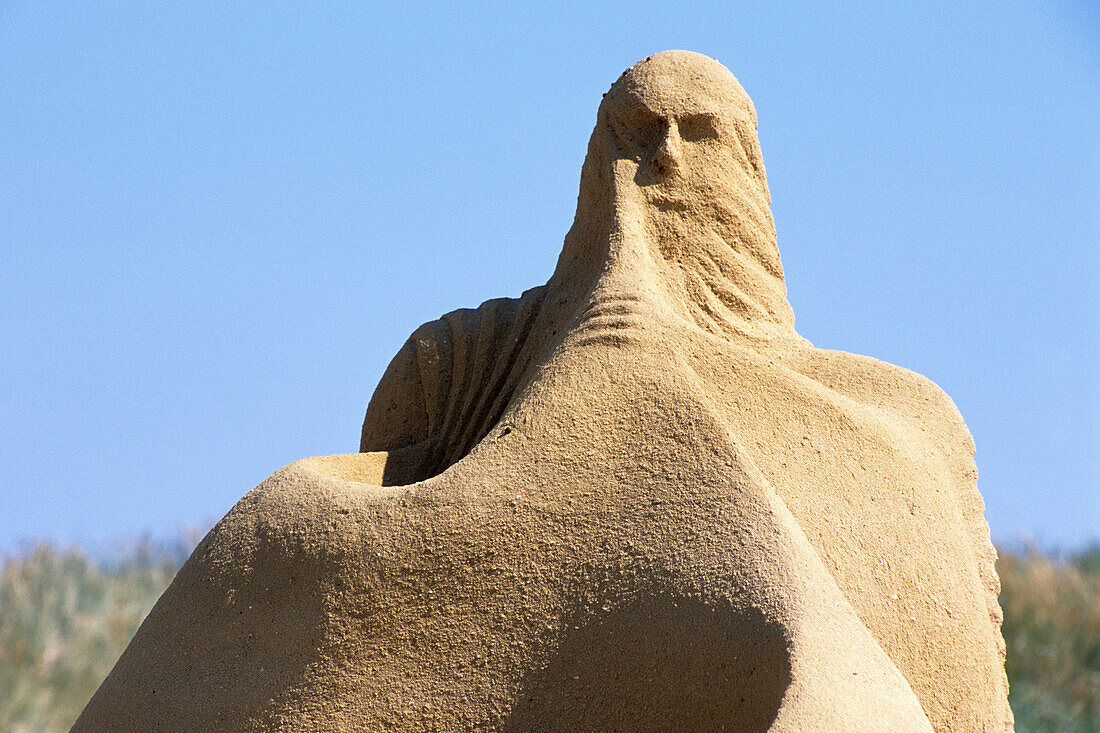 Sandskulptur, Lakolk Strand, Rømø, Dänemark