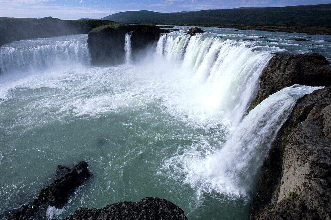 Godafoss Wasserfall, Skjalfandafljo Fluss, in der nähe von Akureyri, Island